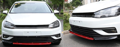 VW GOLF 7.5 2017+ LIFT SOTTO PARAURTI ANTERIORE SPLITTER PROFILO ROSSO LAMA