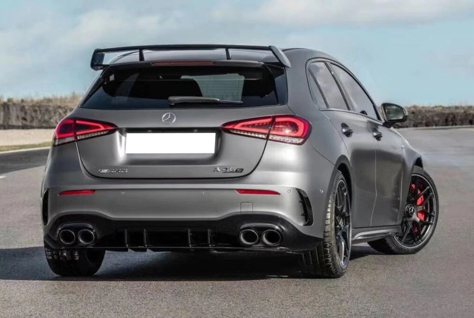 MERCEDES A-CLASS W177 2018+ REAR DIFFUSER UNDER BUMPER AMG TIPPER
