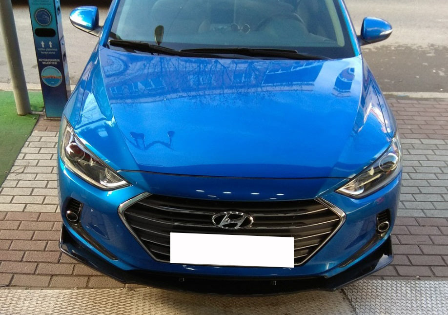 HYUNDAI ELANTRA 2015+ LAMA SOTTO PARAURTI ANTERIORE IN ABS LOOK SPORTIVO NERO