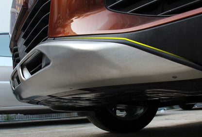 PEUGEOT 3008 FRONT + REAR BUMPER SPOILER SATIN STAINLESS STEEL