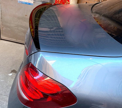 MERCEDES E-CLASS W213 2016+ AMG LOOK GLOSS BLACK REAR HOOD SPOILER