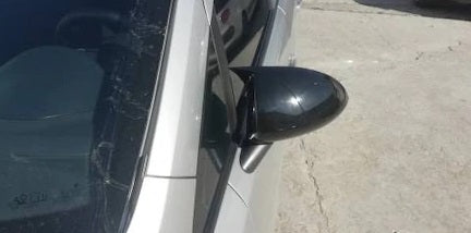 OPEL CORSA D CALOTTE ADESIVE SPECCHI SPECCHIETTI RETROVISORI NERO LUCIDO