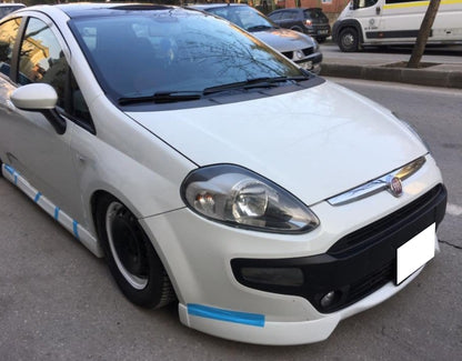 SPOILER UNDER FRONT BUMPER FIAT PUNTO EVO 2008-2012 IN ABS .-