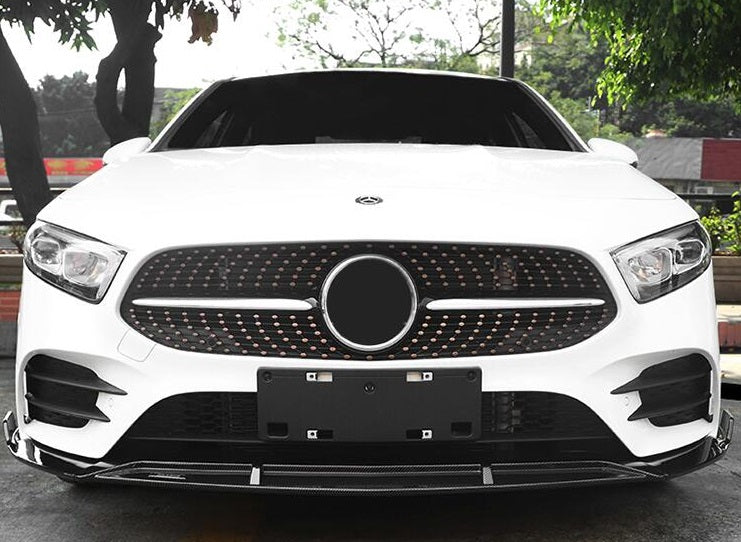 MERCEDES CLASSE A W177 2018+ SPLITTER ANTERIORE SOTTO PARAURTI LOOK AMG A45