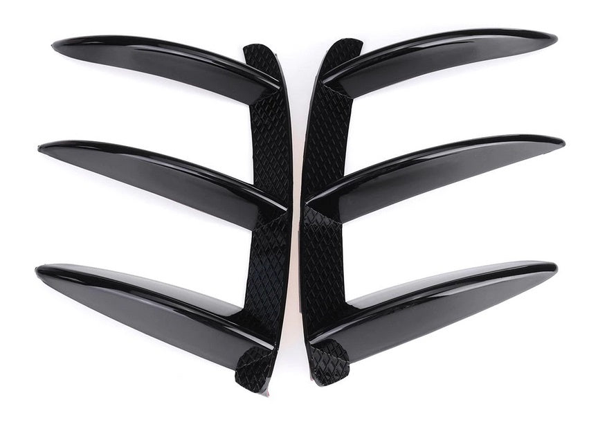 MERCEDES A-CLASS W176 PAIR OF REAR BUMPER MOULDS AMG LOOK 3M FLAPS