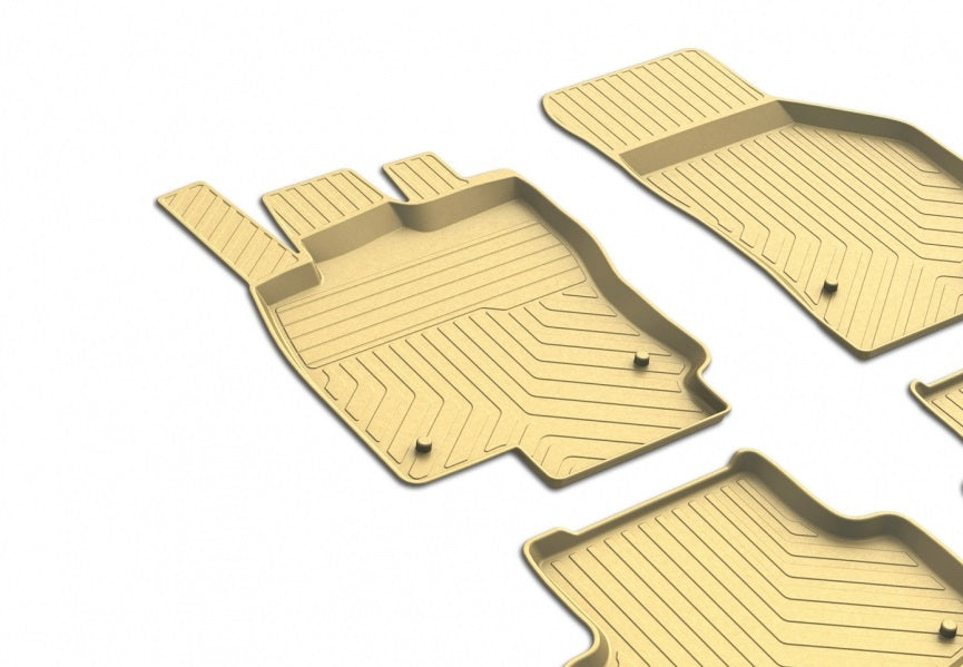 AUDI A3 8V SPORTBACK 2012+ TAPPETINI AUTO IN GOMMA BEIGE TAPPETI TOP QUALITA AUTOELEGANCERICAMBI