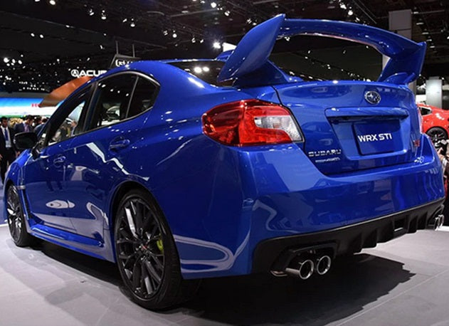 SUBARU IMPREZA WRX 2008-2014 SPOILER POSTERIORE COFANO IN ABS STI DESIGN