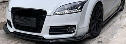 AUDI TT 8J 2006-2014 LAMA SOTTO PARAURTI ANTERIORE SPLITTER ABS CARBON LOOK RS AUTOELEGANCERICAMBI