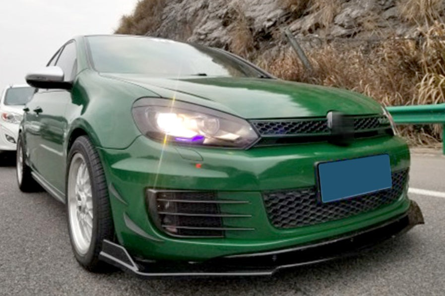 UNDER FRONT BUMPER VW GOLF 6 VI ABS CARBON SPLITTER