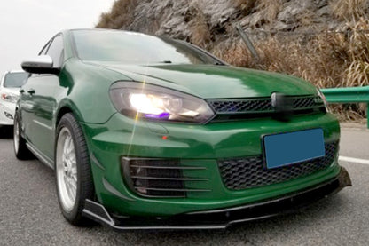 UNDER FRONT BUMPER VW GOLF 6 VI ABS CARBON SPLITTER