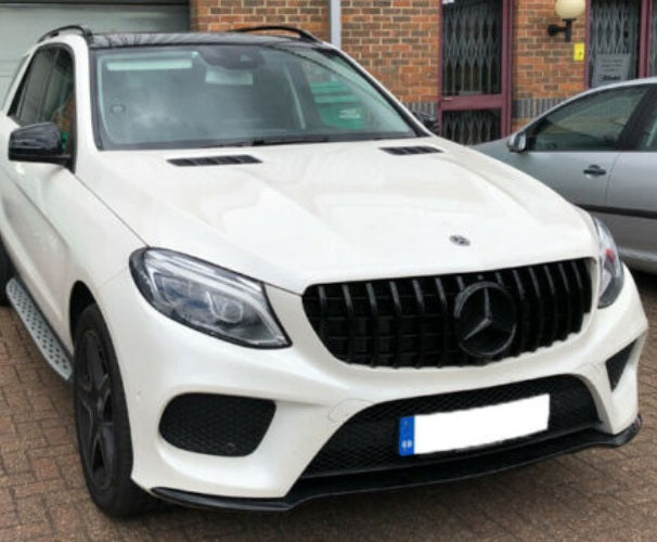 MERCEDES GLE W166 SUV 2015-2018 AMG FRONT GRILLE GLOSS BLACK