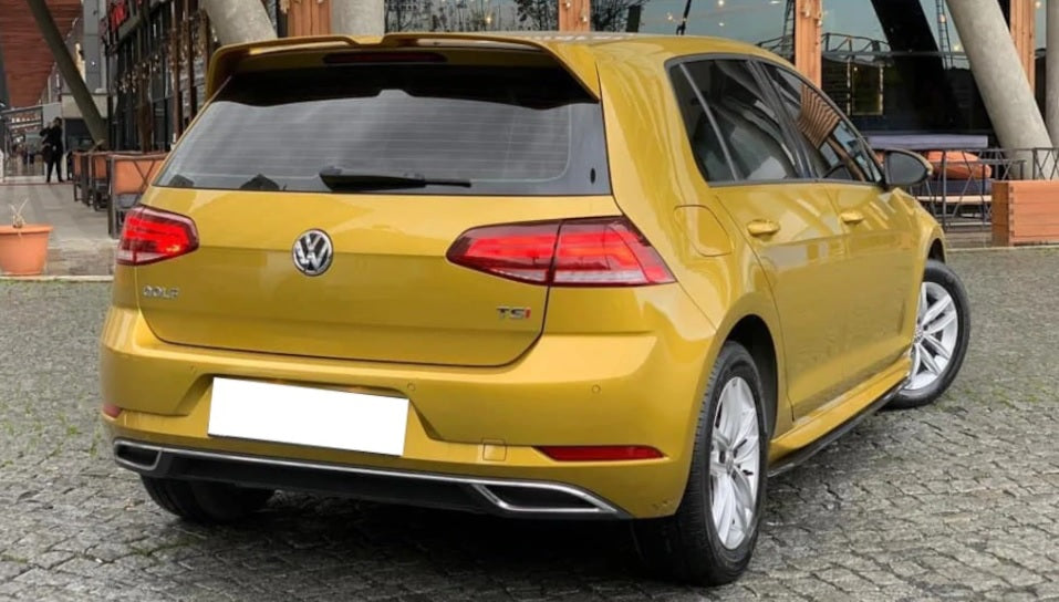 VW GOLF 7 VII 2012-2018 FLAPS UNDER SKIRT ABS / PLASTIC GLOSS BLACK