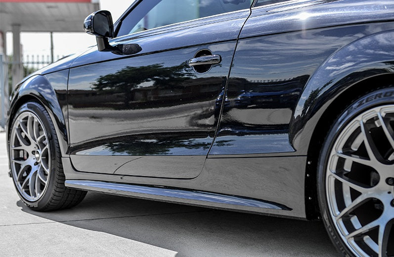 SIDE SKIRTS UNDER DOOR RSTT LOOK FOR AUDI TT 8J 2006-2014 IN ABS