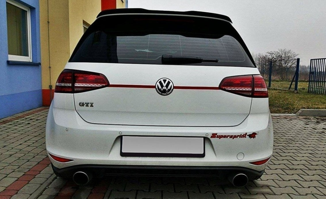 VW GOLF 7 VII GTI RLINE SPOILER POSTERIORE TETTO AGGIUNTIVA ALA NERO LUCIDO 0039