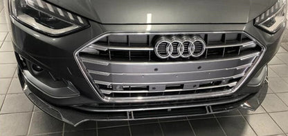 SPLITTER UNDER BUMPER AUDI A4 B9 2019+ ABS CARBON LOOK SPOILER RS4