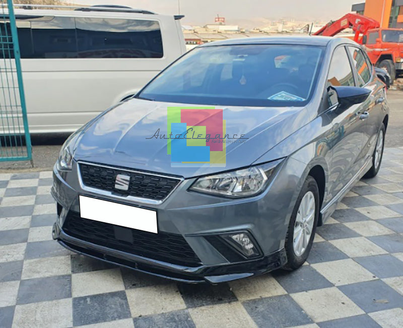 SOTTO PARAURTI ANTERIORE SEAT IBIZA 6F 2017+ 5 PORTE SPLITTER ABS LOOK SPORTIVO