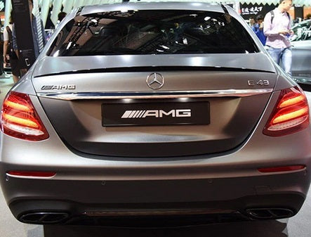 MERCEDES E-CLASS W213 2016+ AMG LOOK GLOSS BLACK REAR HOOD SPOILER