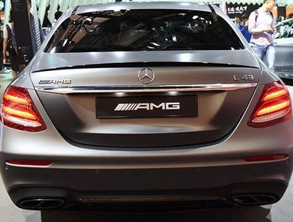 MERCEDES E-CLASS W213 2016+ AMG LOOK GLOSS BLACK REAR HOOD SPOILER