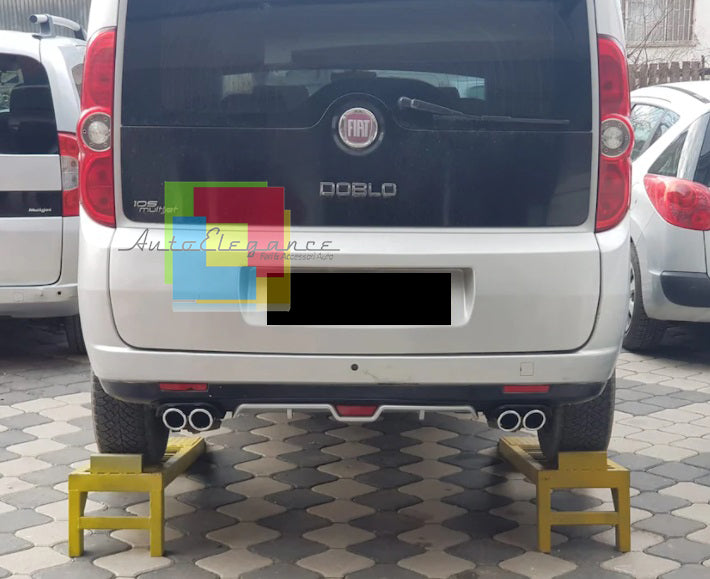 DAM SOTTO PARAURTI QUATTRO TERMINALI FIAT DOBLO DIFFUSORE ABS