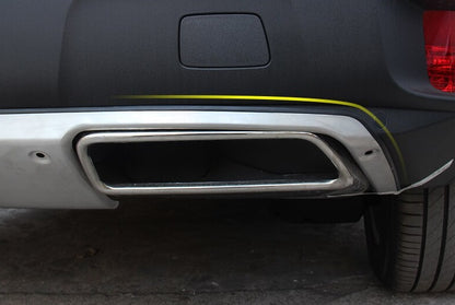 PEUGEOT 3008 FRONT + REAR BUMPER SPOILER SATIN STAINLESS STEEL