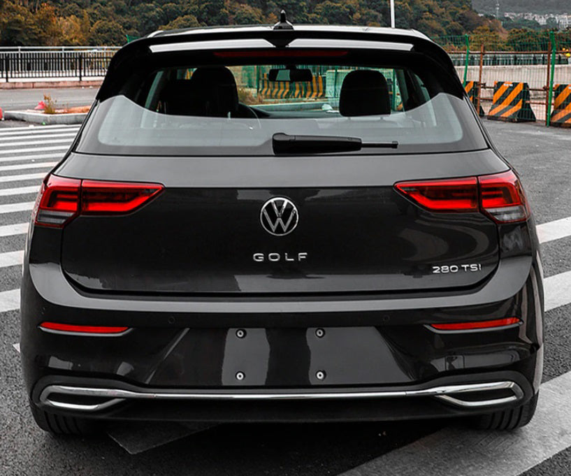 VW GOLF 8 2019+ REAR ROOF SPOILER RLINE LOOK GLOSS BLACK ABS
