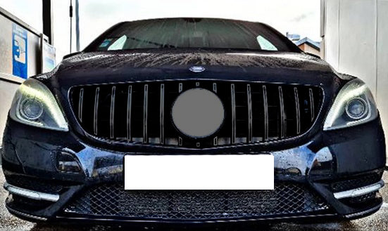 MERCEDES B W246 2014-2018 AMG FRONT GRILLE GT-R LOOK AMG BLACK PROFILES