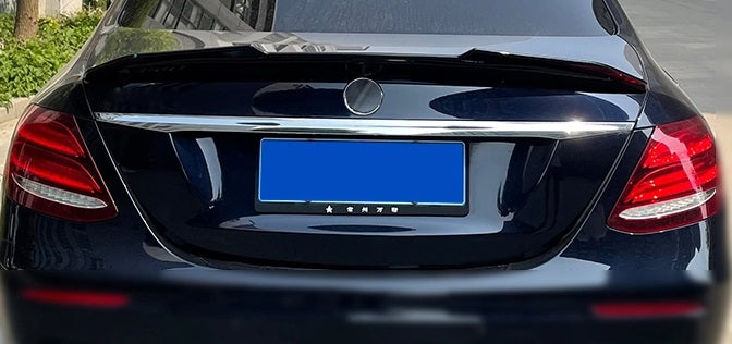 MERCEDES E-CLASS W213 2016-2021 AMG ABS GLOSS BLACK REAR BONNET SPOILER