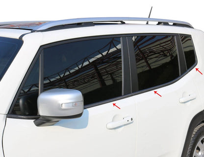 ADHESIVE MOULDS JEEP RENEGADE 2015+ CARBON STEEL WINDOW FRAME