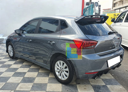 SEAT IBIZA 6F 2017+ DIFFUSORE POSTERIORE FR LOOK NERO DOPPIO SCARICO