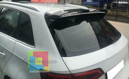 SPOILER POSTERIORE AUDI A3 8V SPORTBACK ALETTONE TETTO NERO LUCIDO ABS