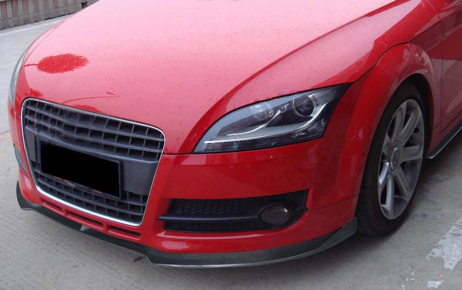 AUDI TT 8J 2006-2014 LAMA SOTTO PARAURTI ANTERIORE SPLITTER ABS CARBON LOOK RS AUTOELEGANCERICAMBI