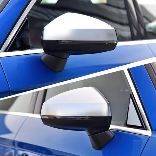 AUDI A3 8V 2012+ CALOTTE SPECCHIETTI RETROVISORI SATINATI LOOK S-LINE AUTOELEGANCERICAMBI