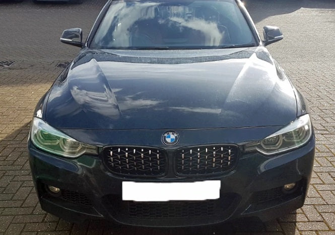 CALANDRA BMW SERIE 3 F30 F31 GRIGLIA ANTERIORE NERA / CROMATA LOOK M DIAMANTATA AUTOELEGANCERICAMBI