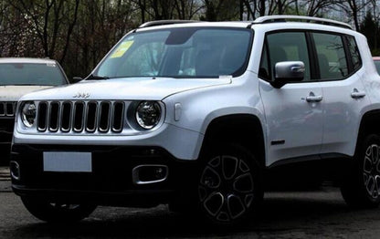 BARRE SUL TETTO MANCORRENTI PER JEEP RENEGADE DAL 2014+ SATINATI 0307 AUTOELEGANCERICAMBI