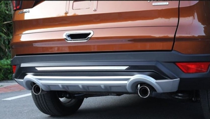 Kofferbak beschermstrip, voor Ford kuga 2019-2023 Auto Achterbumper Protector, Koolstofvezel Scuff Anti-Scratch Guard Cover Collision Strip Accessoires,A
