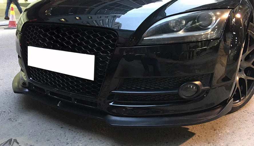 AUDI TT 8J 2006-2014 LAMA SOTTO PARAURTI ANTERIORE SPLITTER ABS CARBON LOOK RS AUTOELEGANCERICAMBI