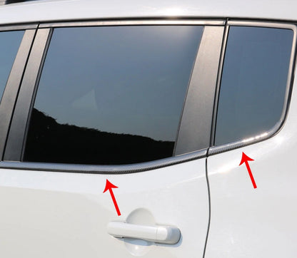 ADHESIVE MOULDS JEEP RENEGADE 2015+ CARBON STEEL WINDOW FRAME