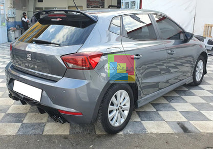 SEAT IBIZA 6F 2017+ DIFFUSORE POSTERIORE FR LOOK NERO DOPPIO SCARICO