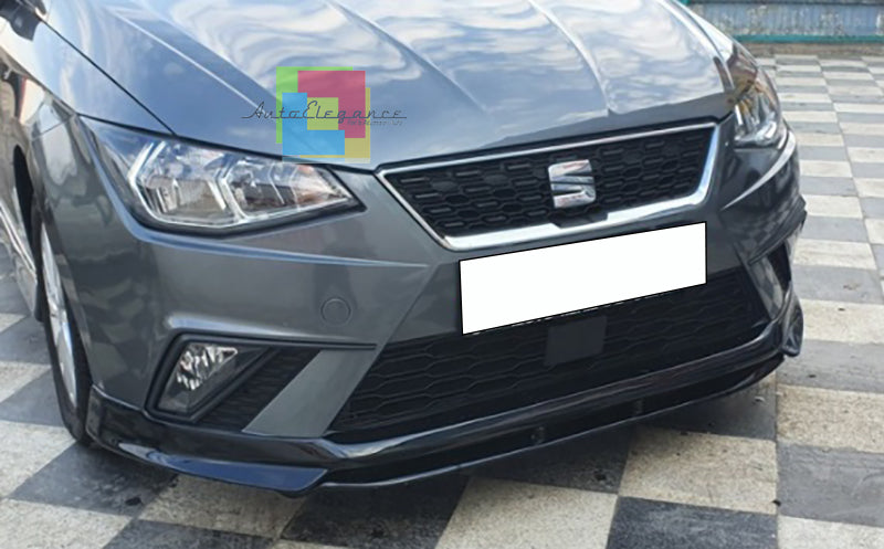 SOTTO PARAURTI ANTERIORE SEAT IBIZA 6F 2017+ 5 PORTE SPLITTER ABS LOOK SPORTIVO