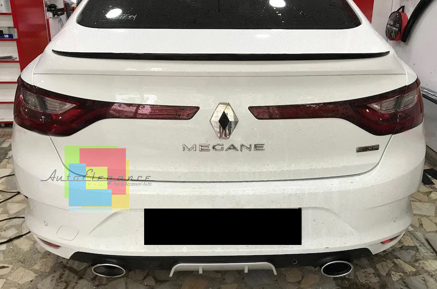 RENAULT MEGANE 4 SALOON DIFFUSER UNDER REAR BUMPER ABS ROUND TIP