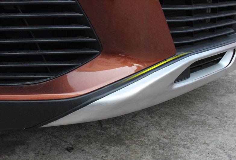 PEUGEOT 3008 FRONT + REAR BUMPER SPOILER SATIN STAINLESS STEEL