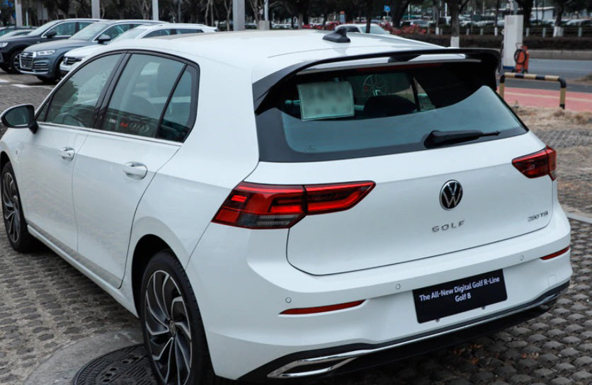VW GOLF 8 2019+ SPOILER TETTO POSTERIORE LOOK RLINE NERO LUCIDO ABS