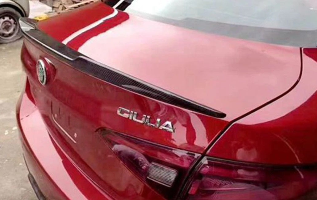 ALFA ROMEO GIULIA HOOD SPOILER FROM 2015+ SPORTY DESIGN IN CARBON ABS