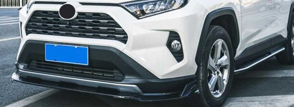 TOYOTA RAV4 RAV-4 V 2018+ FRONT BUMPER SPLITTER SPOILER GLOSS BLACK