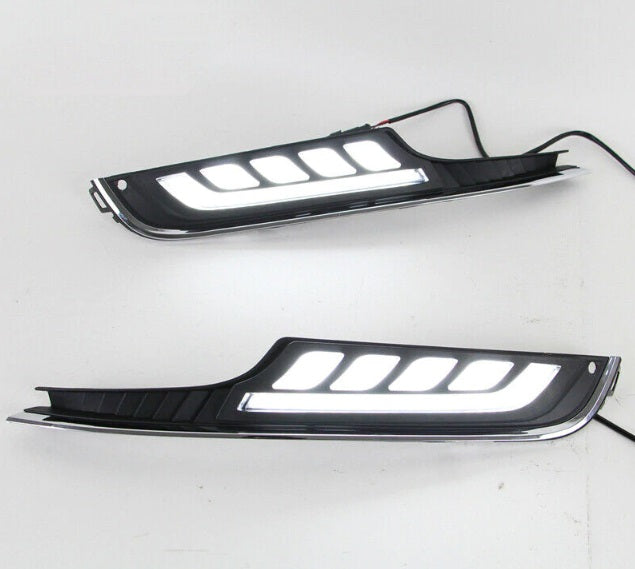 VW GOLF 7 VII 2012-2016 GRIGLIE DIURNE DAYTIME DRL CON FRECCE LED