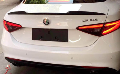 ALFA ROMEO GIULIA HOOD SPOILER FROM 2015+ SPORTY DESIGN IN CARBON ABS