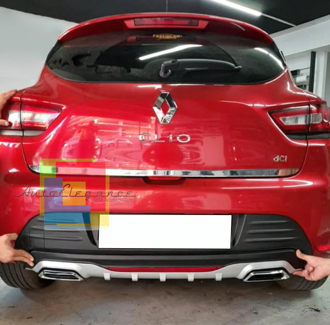 RENAULT CLIO 4 UNDER BUMPER DIFFUSER RECTANGULAR TIP DIFFUSER ABS