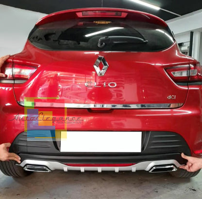 RENAULT CLIO 4 UNDER BUMPER DIFFUSER RECTANGULAR TIP DIFFUSER ABS