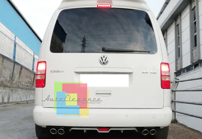 VW CADDY SOTTO PARAURTI POSTERIORE DIFFUSORE QUATTRO TERMINALI ABS