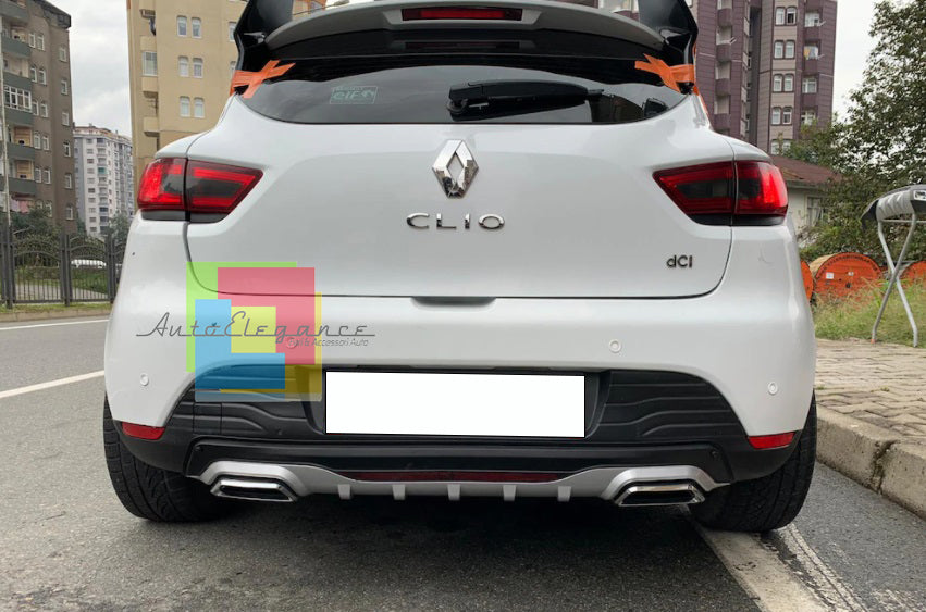 RENAULT CLIO 4 UNDER BUMPER DIFFUSER RECTANGULAR TIP DIFFUSER ABS